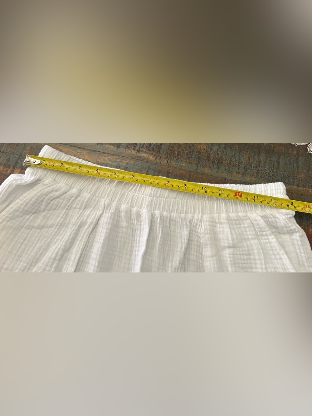 NEW Zenana Wide Leg Cotton Double Gauze Elastic Band Pants Boho Beachy Lounge, L - Picture 4 of 9